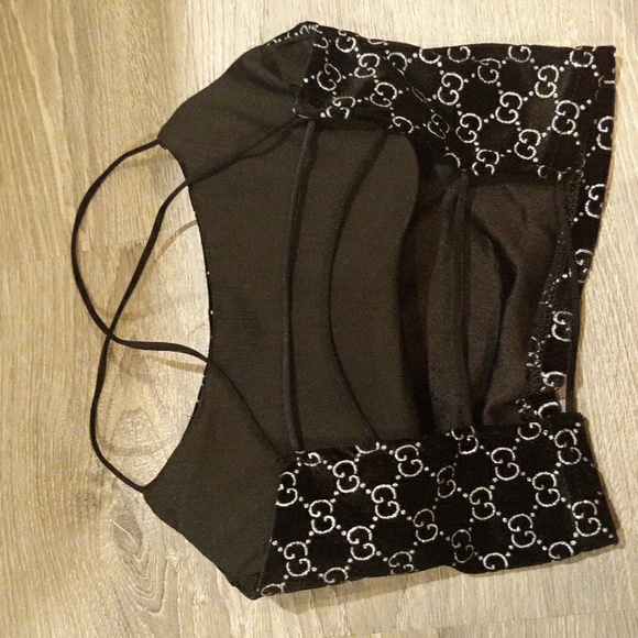 Trendy cropped top and flare pants set - Picture 3 of 7